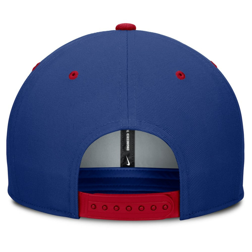 Chicago Cubs Cooperstown Collection Pro Dri-FIT Snapback Hat Royal/Red | Nike