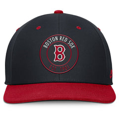 Boston Red Sox Cooperstown Collection Pro Dri-FIT Snapback Hat Navy/Red | Nike