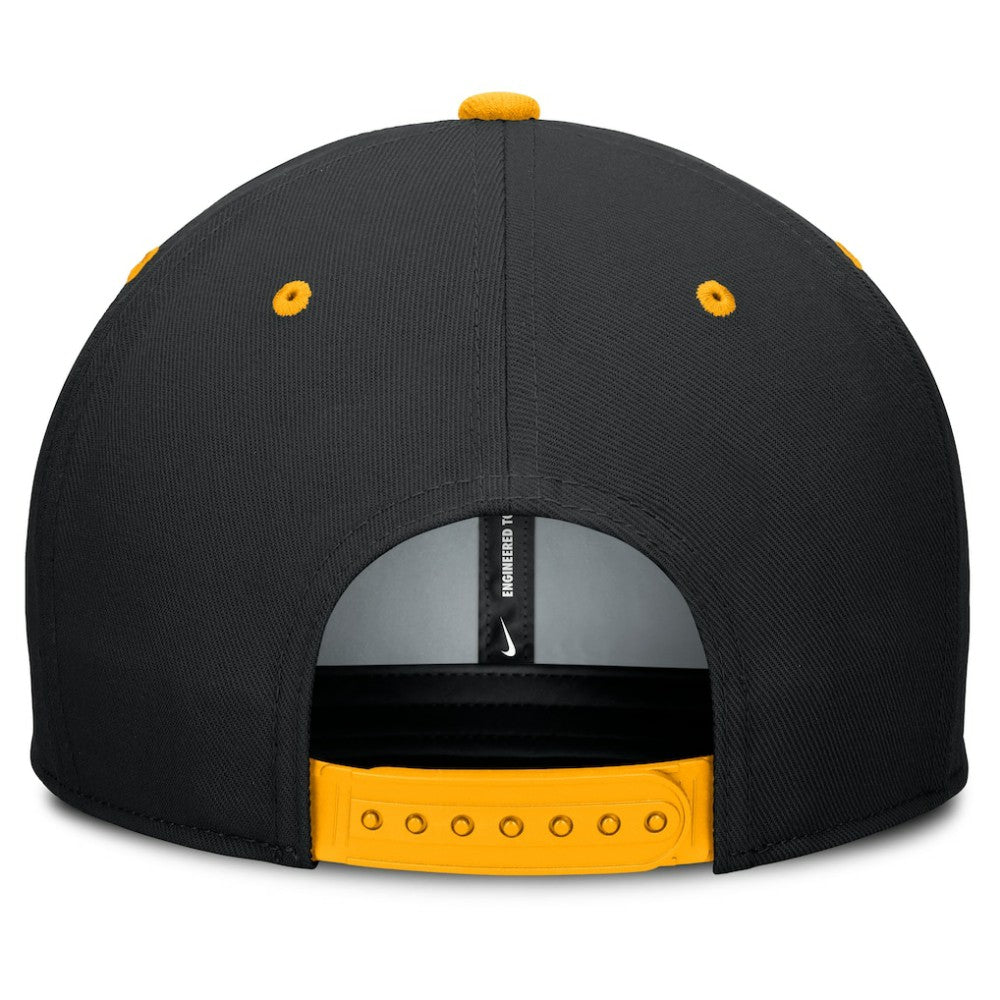 Pittsburgh Pirates Cooperstown Collection Pro Dri-FIT Snapback Hat Black/Gold | Nike