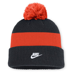 Detroit Tigers Cooperstown Collection Peak Standard Cuffed Knit Hat with Pom Navy/Orange | Nike
