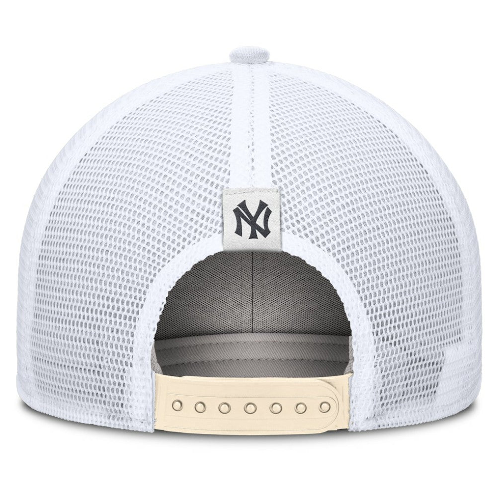 New York Yankees Cooperstown Collection Dri-FIT Rise Trucker Adjustable Hat Natural | Nike