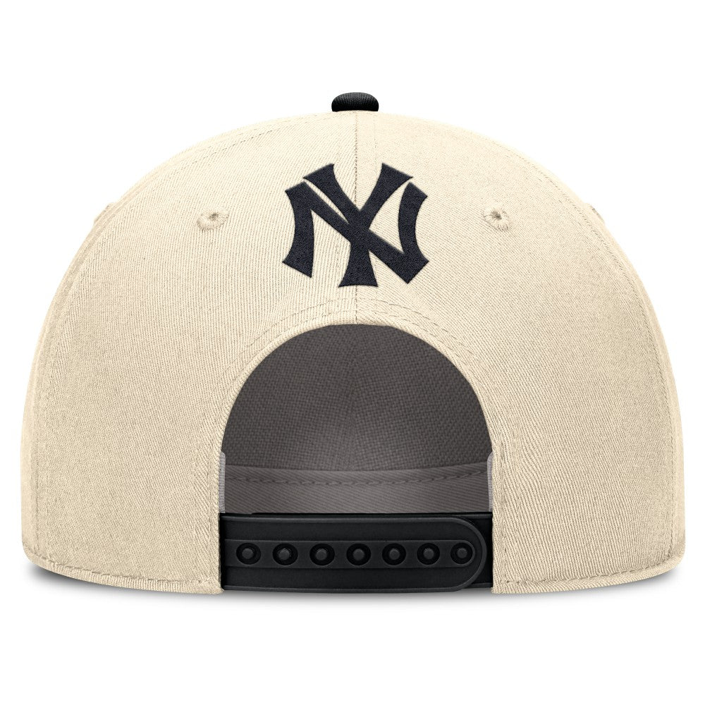 New York Yankees Cooperstown Collection Rise Adjustable Hat Natural/Black | Nike