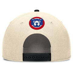 Chicago Cubs Cooperstown Collection Rise Adjustable Hat Natural/Black | Nike