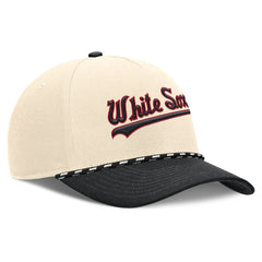Chicago White Sox Cooperstown Collection Rise Adjustable Hat Natural/Black | Nike