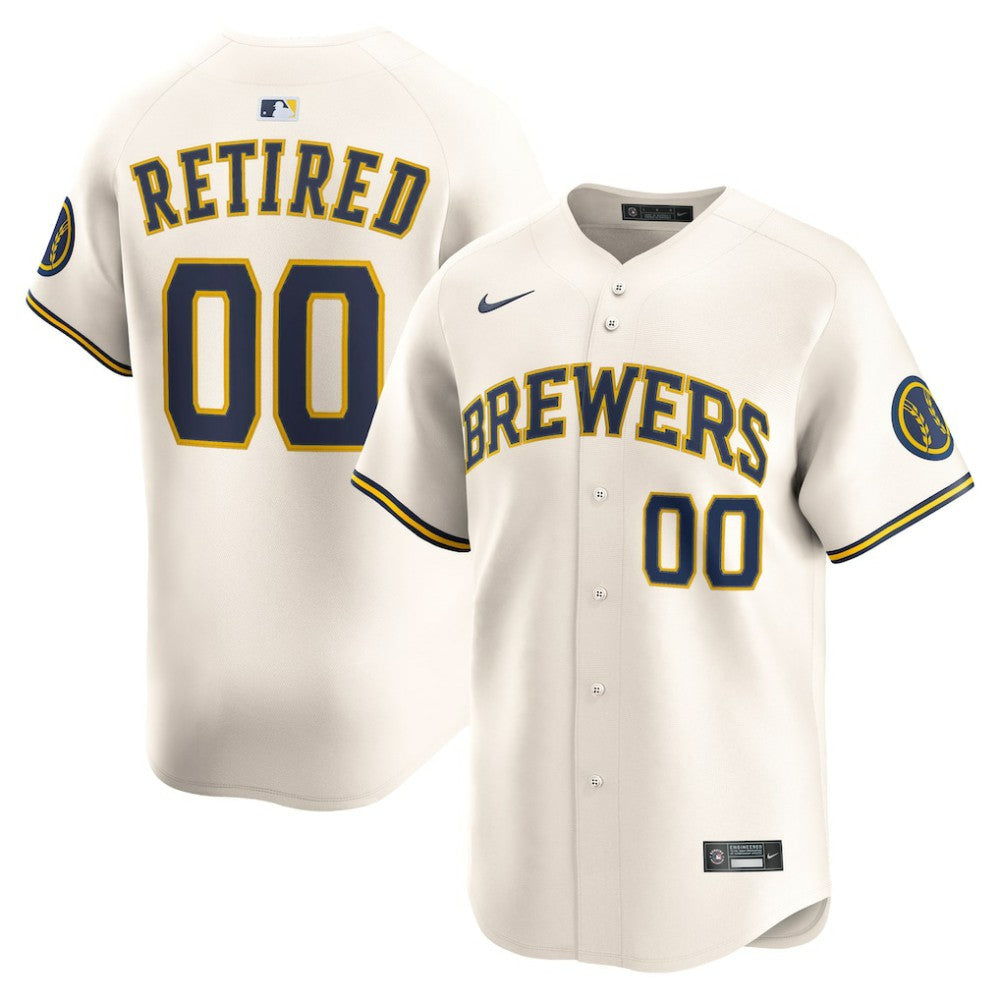 Milwaukee Brewers Home Limited Pick-A-Player Retired Roster Jersey Cream | Nike
