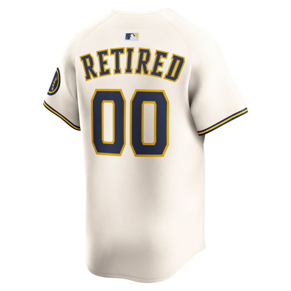 Milwaukee Brewers Home Limited Pick-A-Player Retired Roster Jersey Cream | Nike