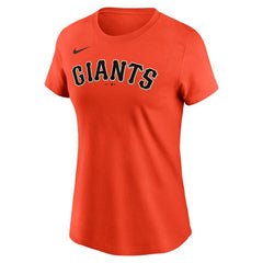 Justin Verlander San Francisco Giants Women's Cooperstown Collection Fuse Name & Number T-Shirt Orange | Nike