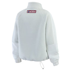 Colorado Avalanche WEAR by Erin Andrews Women's Polar Fleece Quarter-Zip Jacket Gray
