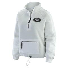 Los Angeles Kings WEAR by Erin Andrews Women's Polar Fleece Quarter-Zip Jacket Gray