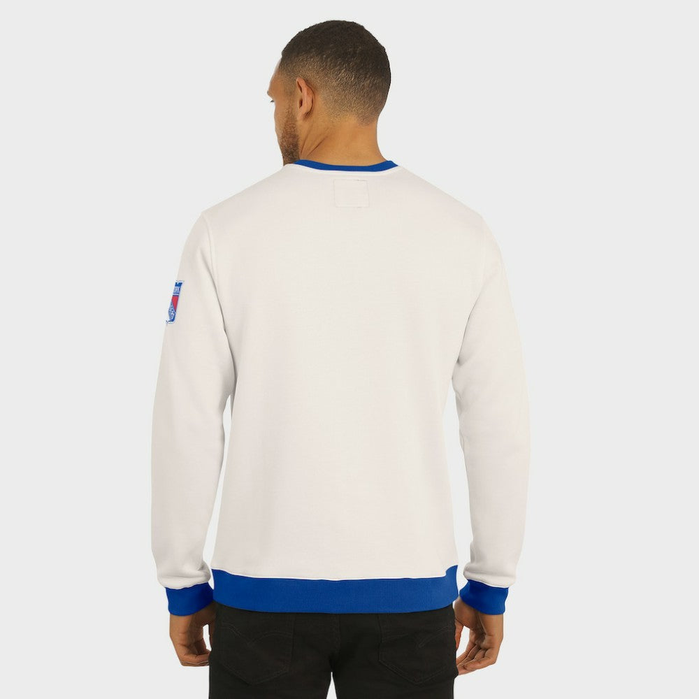 New York Rangers Darius Rucker Collection by Fanatics Colorblock Pullover Sweatshirt Cream