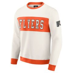 Philadelphia Flyers Darius Rucker Collection by Fanatics Colorblock Pullover Sweatshirt Cream