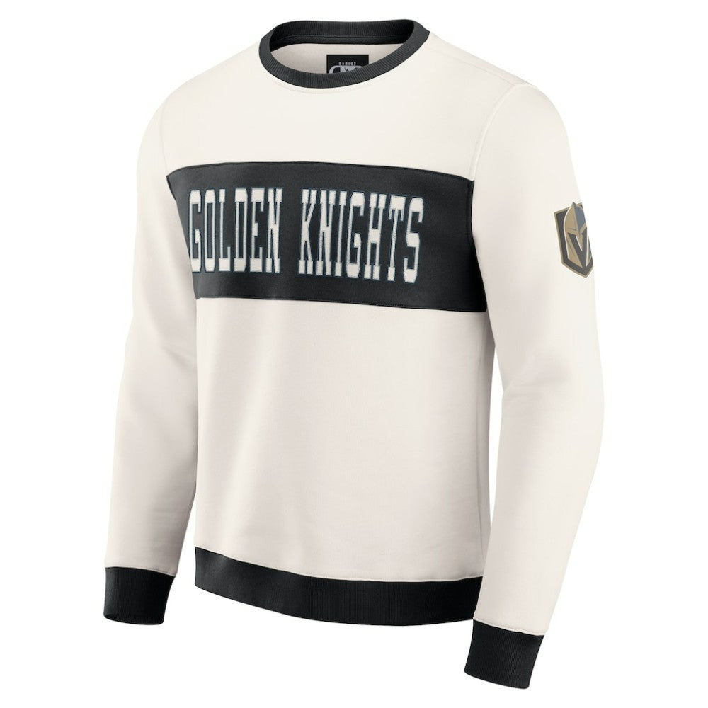 Vegas Golden Knights Darius Rucker Collection by Fanatics Colorblock Pullover Sweatshirt Cream