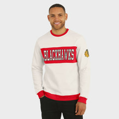 Chicago Blackhawks Darius Rucker Collection by Fanatics Colorblock Pullover Sweatshirt Cream