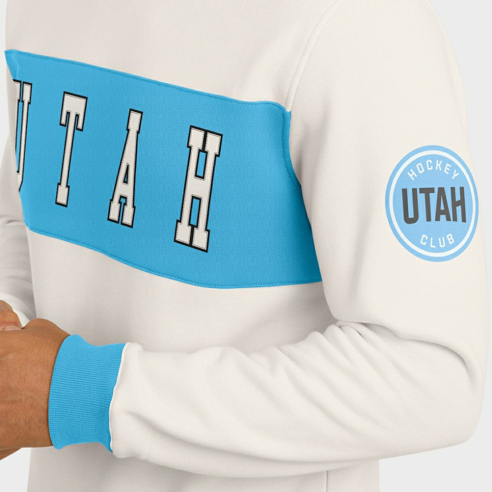 Utah Hockey Club Darius Rucker Collection by Fanatics Colorblock Pullover Sweatshirt Cream