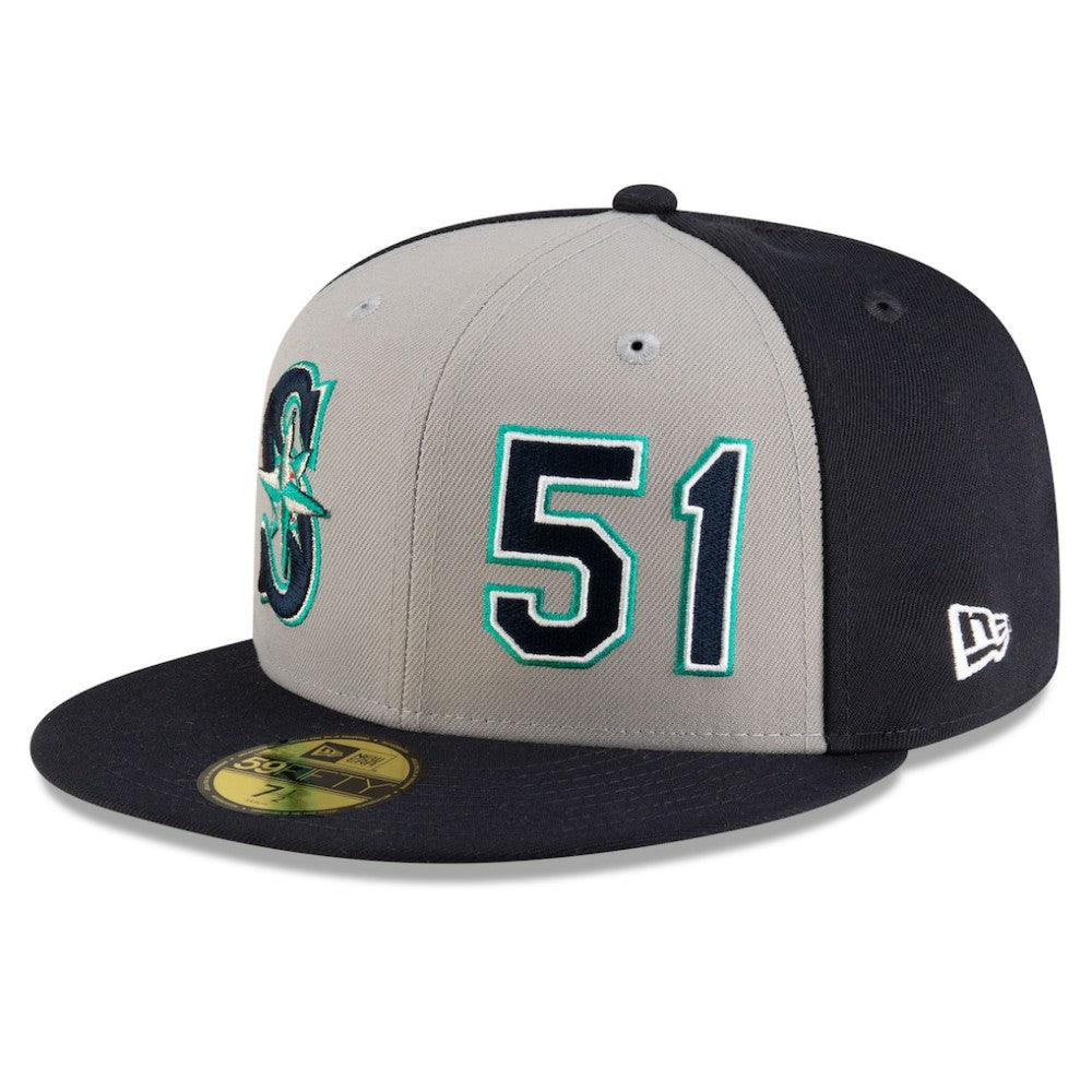 Ichiro Suzuki Seattle Mariners 2025 Baseball Hall of Fame 59FIFTY Fitted Hat Navy/Gray | New Era