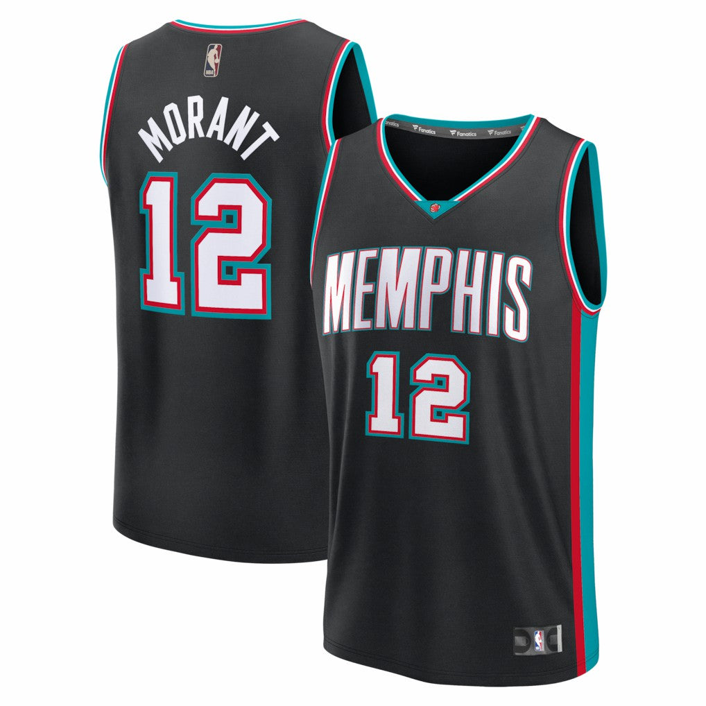 Ja Morant Memphis Grizzlies Fastbreak Jersey - Classic Edition - Black