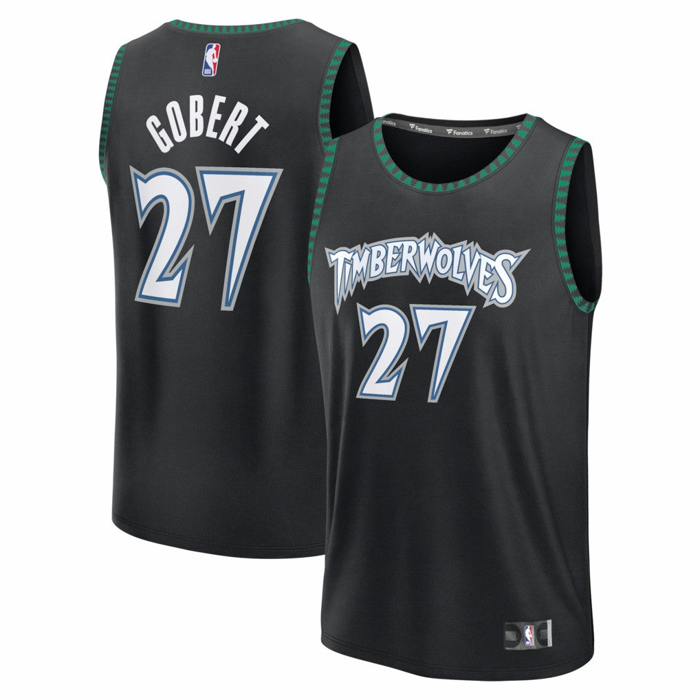 Rudy Gobert Minnesota Timberwolves Fastbreak Jersey - Classic Edition - Black