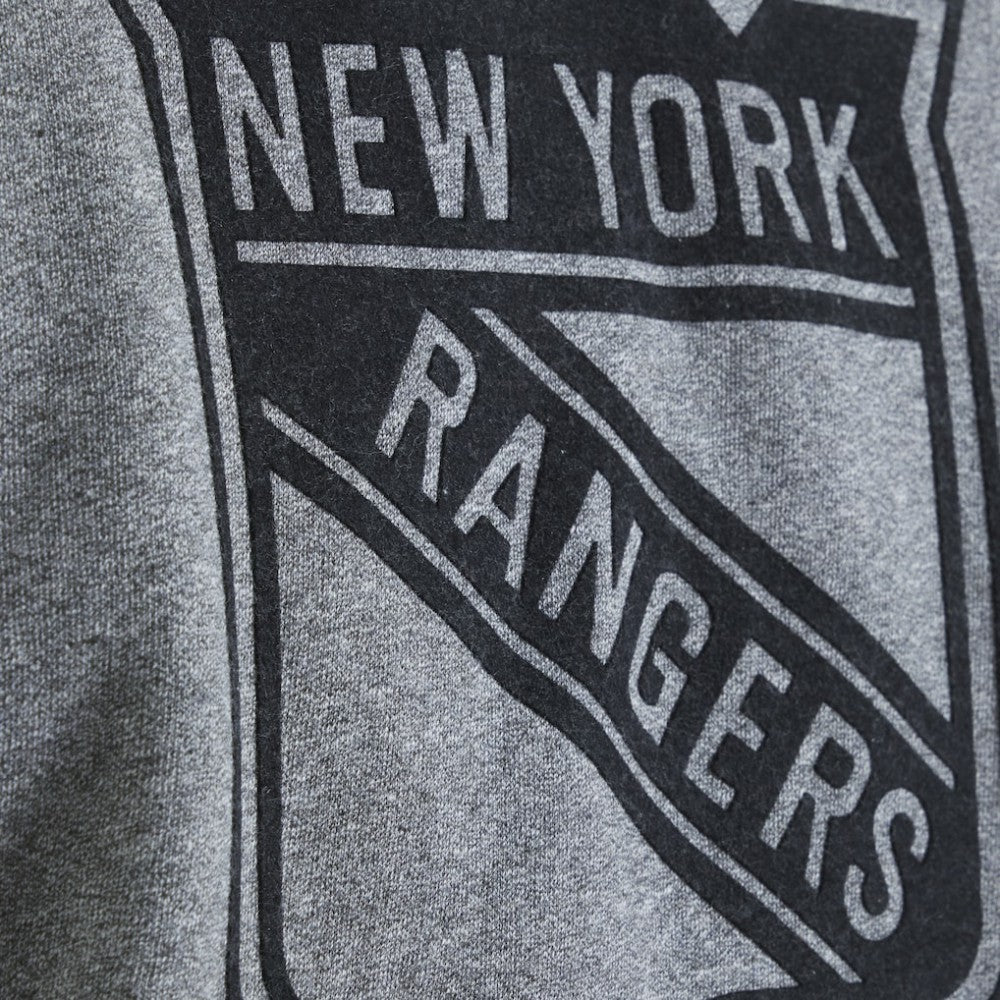 New York Rangers Todd Snyder by Fanatics Relaxed Canadian Fleece Hoodie Dark Heather Gray