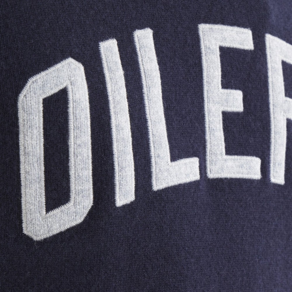 Edmonton Oilers Todd Snyder by Fanatics Cashmere Hooded Sweater Navy