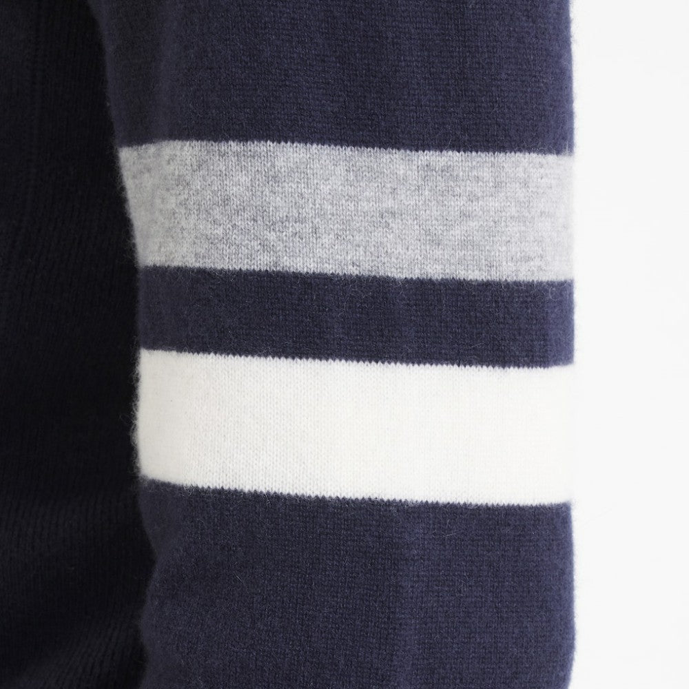 Edmonton Oilers Todd Snyder by Fanatics Cashmere Hooded Sweater Navy