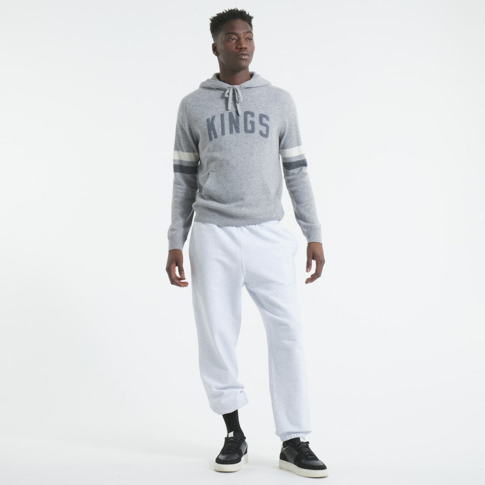 Los Angeles Kings Todd Snyder by Fanatics Cashmere Hooded Sweater Athletic Heather Gray
