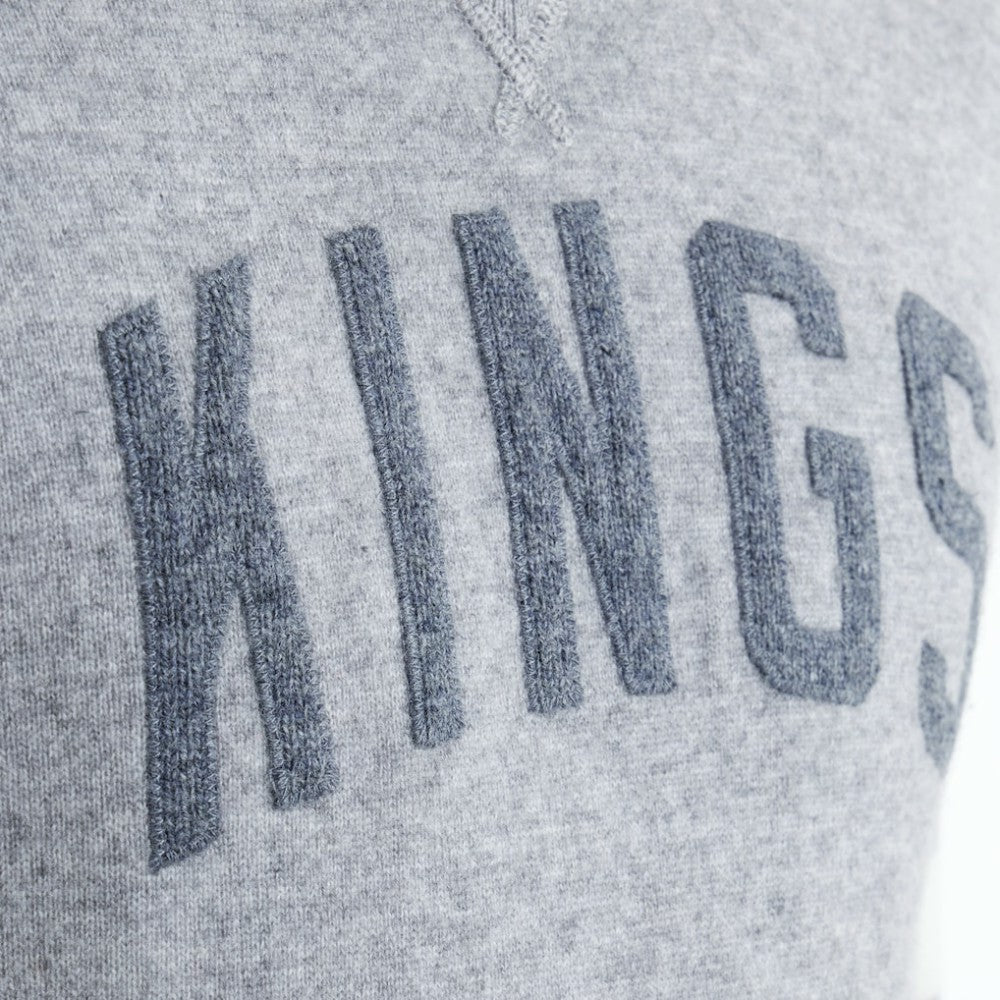 Los Angeles Kings Todd Snyder by Fanatics Cashmere Hooded Sweater Athletic Heather Gray