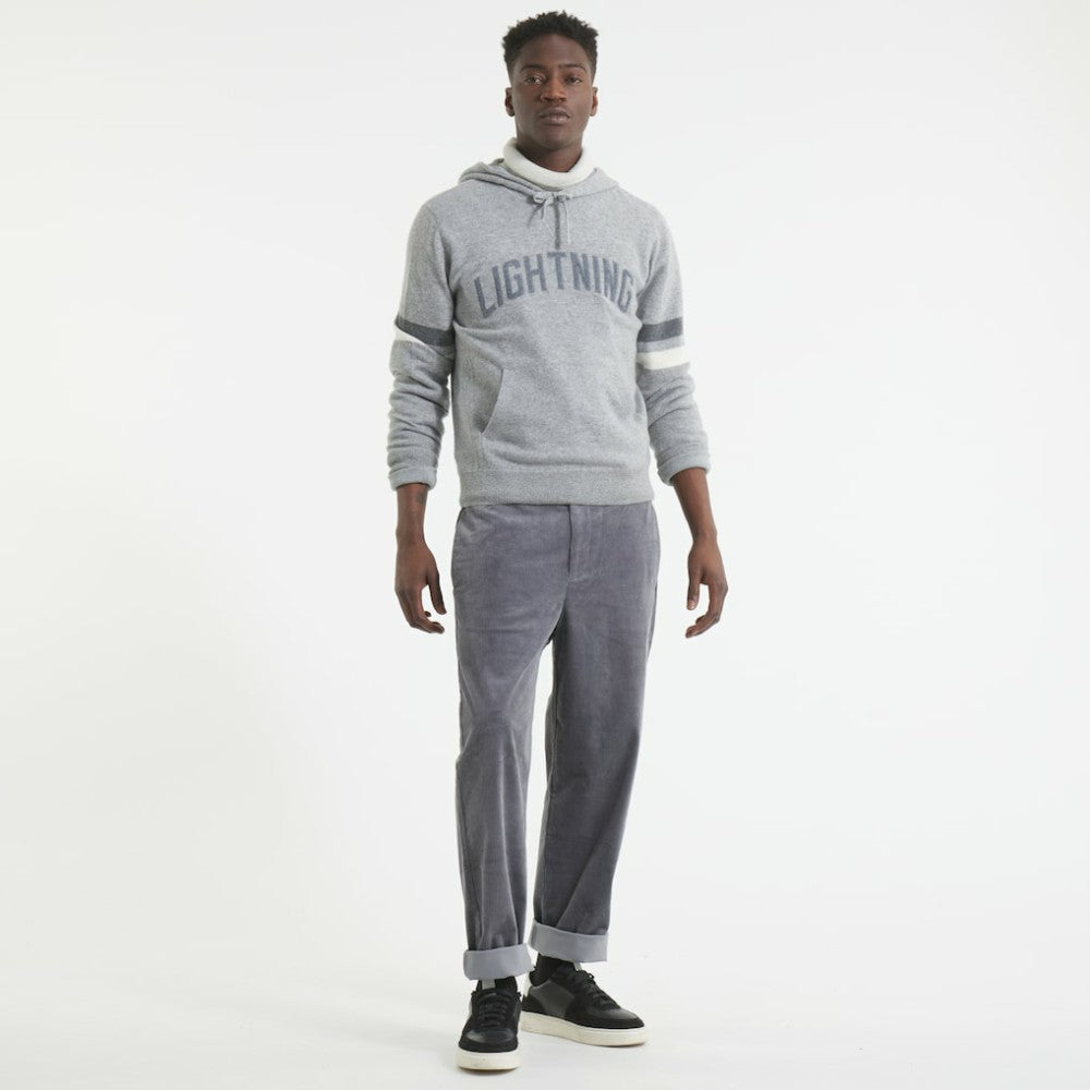 Tampa Bay Lightning Todd Snyder by Fanatics Cashmere Hooded Sweater Athletic Heather Gray