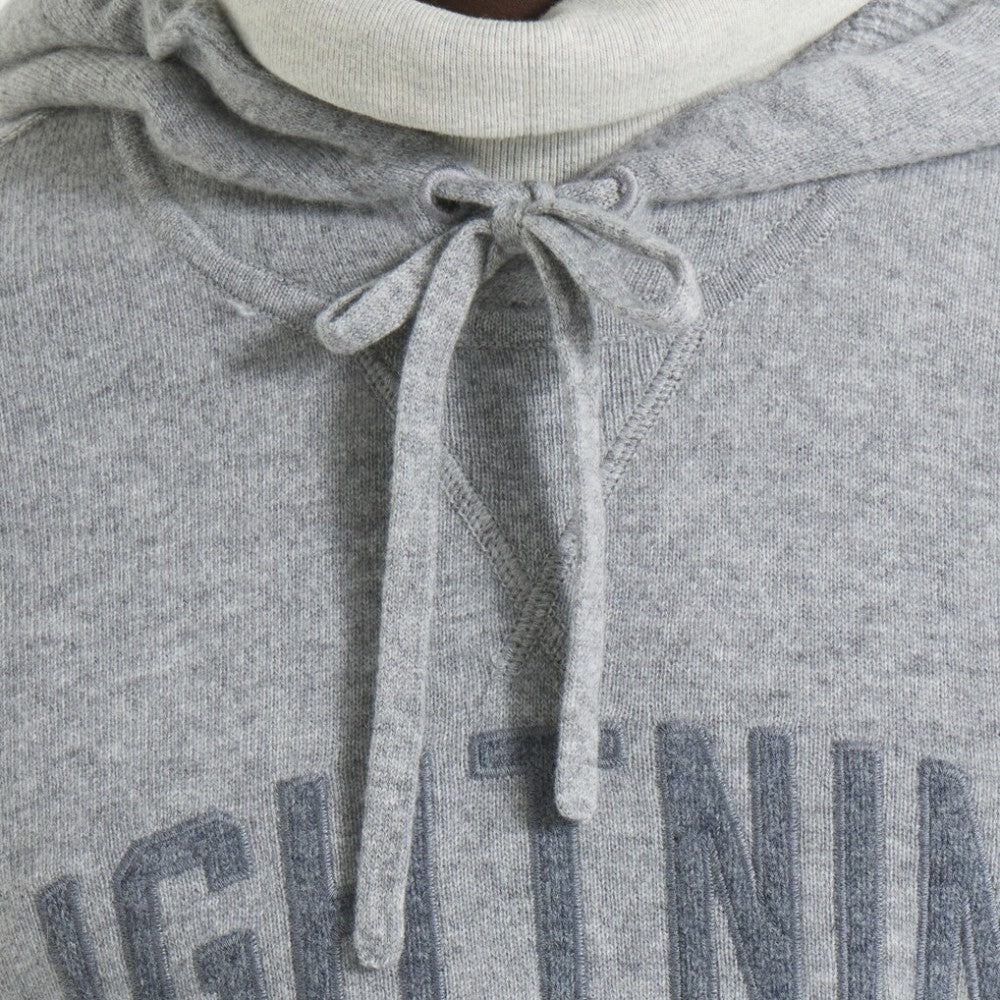 Tampa Bay Lightning Todd Snyder by Fanatics Cashmere Hooded Sweater Athletic Heather Gray