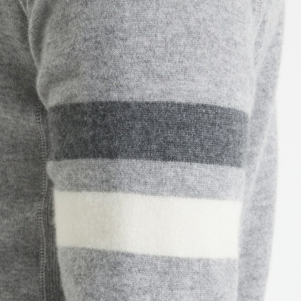 New York Rangers Todd Snyder by Fanatics Cashmere Hooded Sweater Athletic Heather Gray