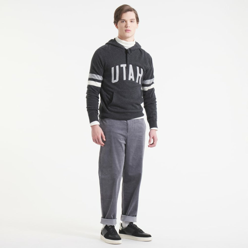 Utah Mammoth Todd Snyder by Fanatics Cashmere Hooded Sweater Heather Black