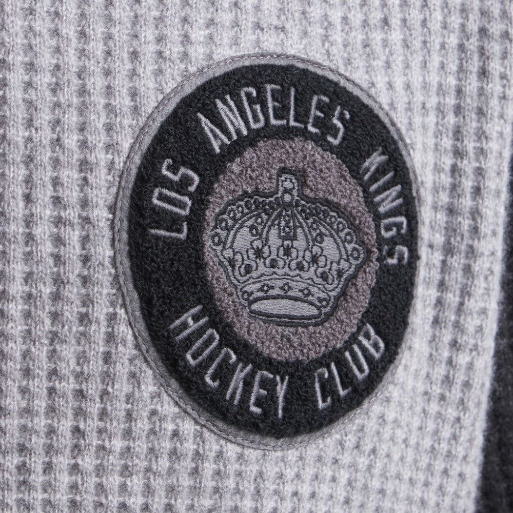 Los Angeles Kings Todd Snyder by Fanatics Cashmere Rugby Sweater Athletic Heather Gray