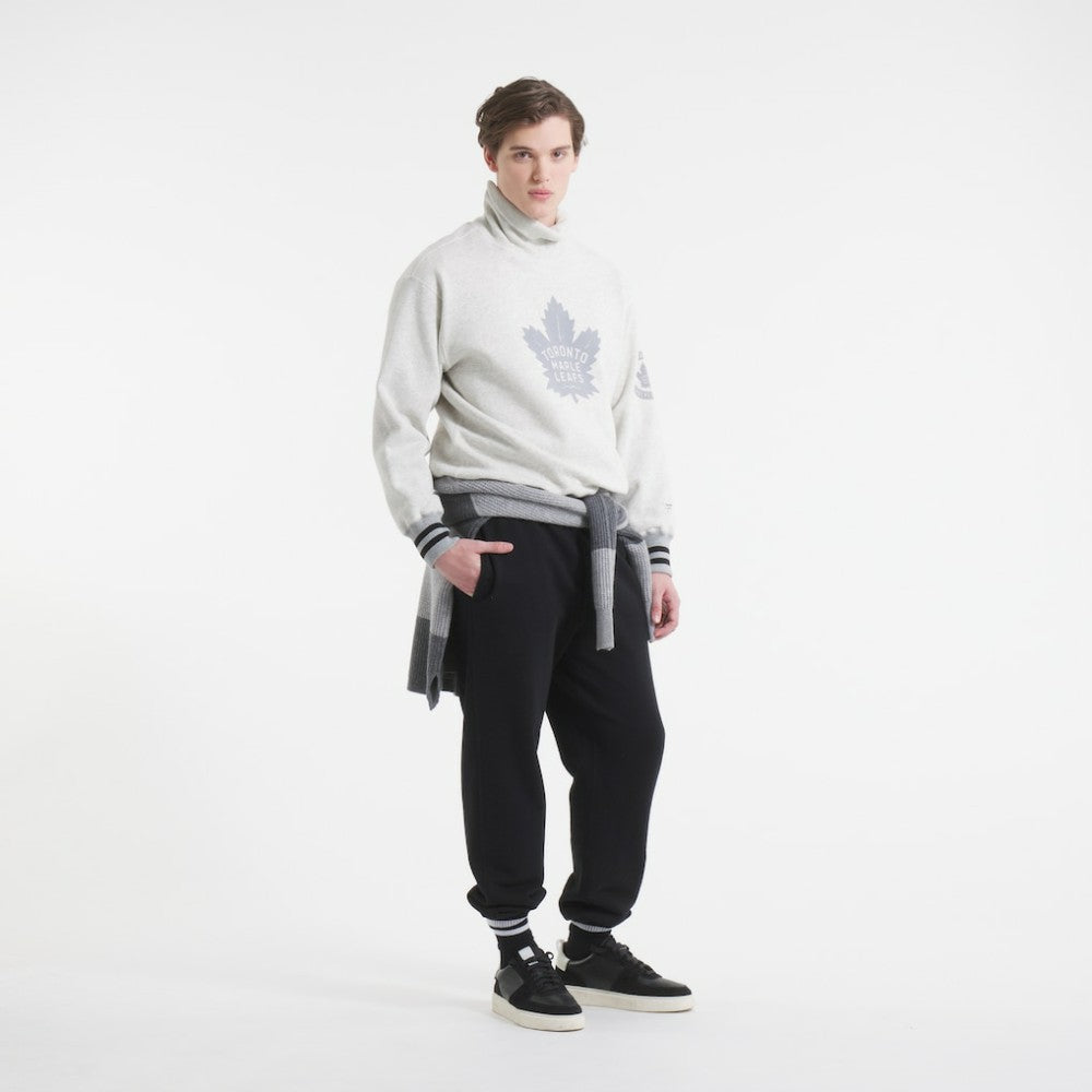 Toronto Maple Leafs Todd Snyder by Fanatics Relaxed Canadian Fleece Turtleneck Heather Gray