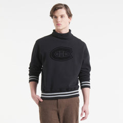 Montreal Canadiens Todd Snyder by Fanatics Relaxed Canadian Fleece Turtleneck Black