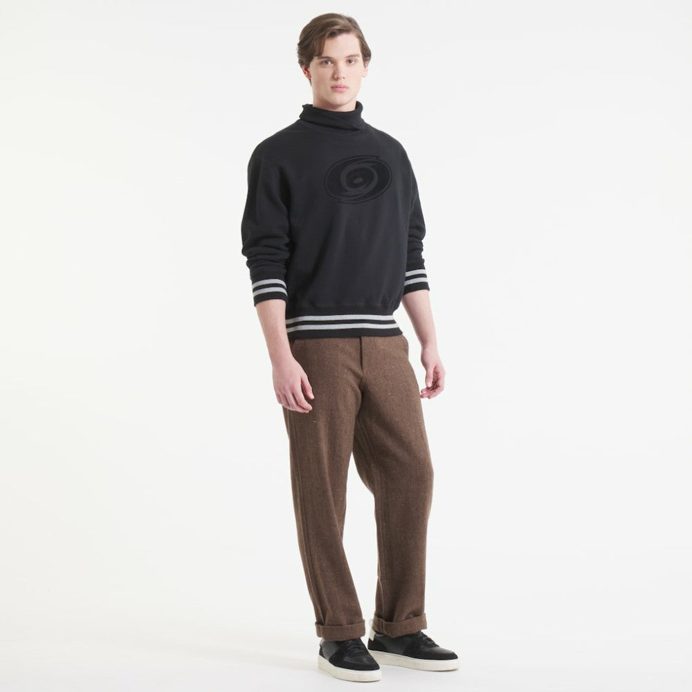 Carolina Hurricanes Todd Snyder by Fanatics Relaxed Canadian Fleece Turtleneck Black