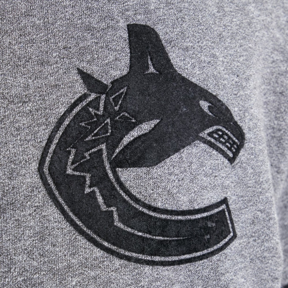 Vancouver Canucks Todd Snyder by Fanatics Full-Zip Fleece Dark Heather Gray