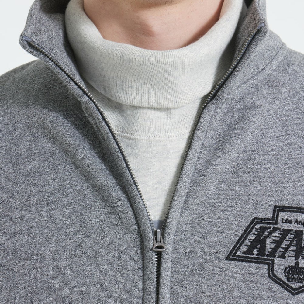 Los Angeles Kings Todd Snyder by Fanatics Full-Zip Fleece Dark Heather Gray