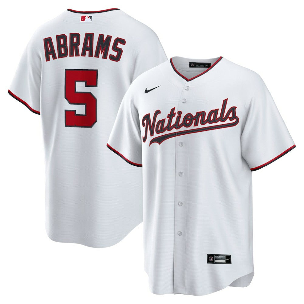 CJ Abrams Washington Nationals Home Replica Jersey - White