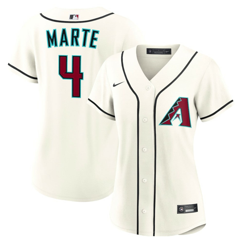 Ketel Marte Arizona Diamondbacks Women's Home Replica Jersey - Cream
