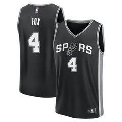 De'Aaron Fox San Antonio Spurs Youth Fast Break Replica Player Jersey - Icon Edition - Black
