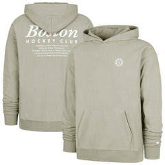 Boston Bruins '47  Foundation Pullover Hoodie Gray