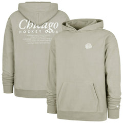 Chicago Blackhawks '47  Foundation Pullover Hoodie Gray