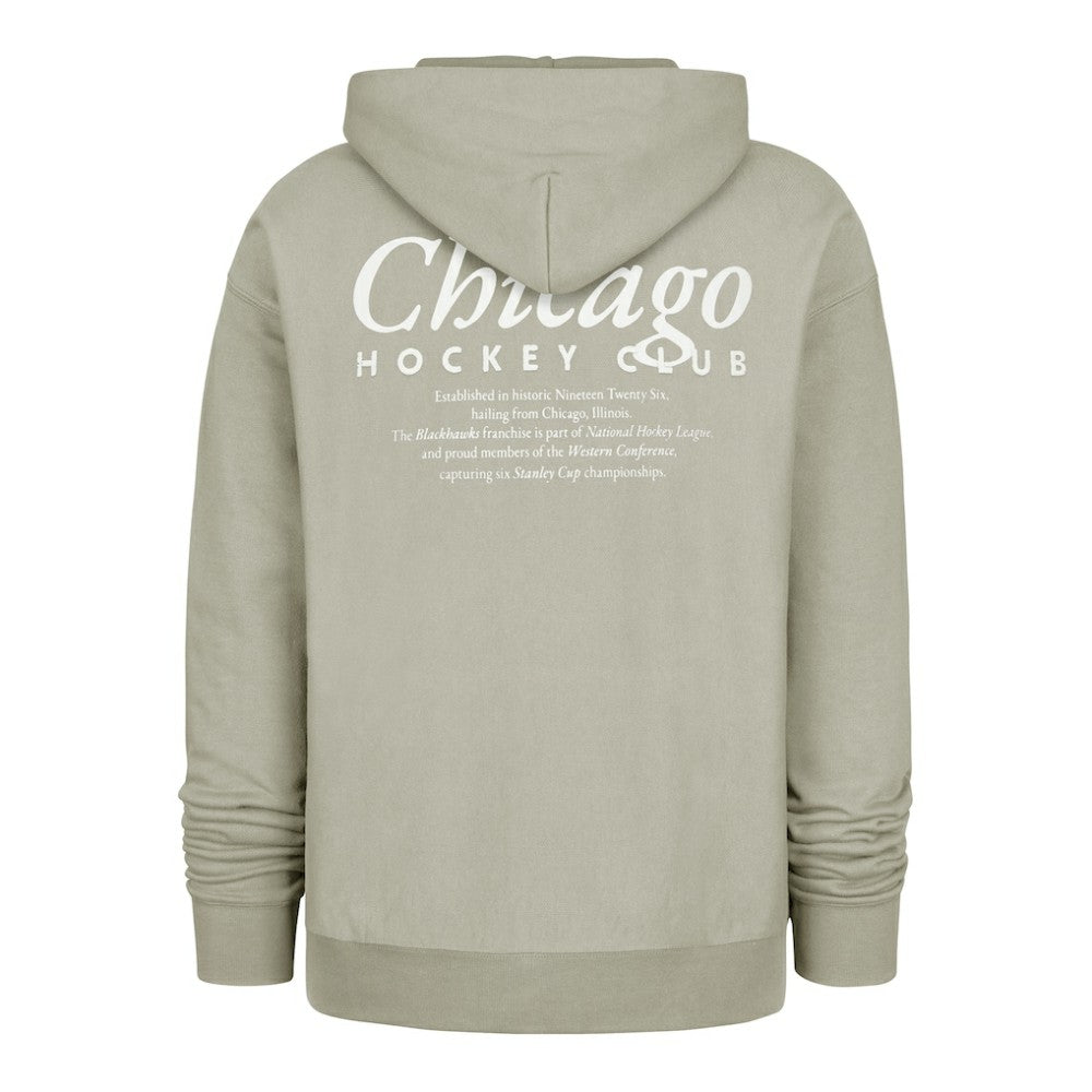 Chicago Blackhawks '47  Foundation Pullover Hoodie Gray
