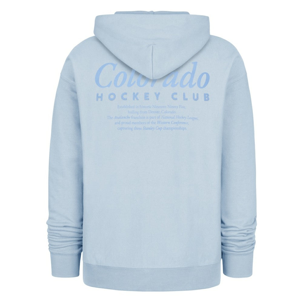 Colorado Avalanche '47  Foundation Pullover Hoodie Light Blue