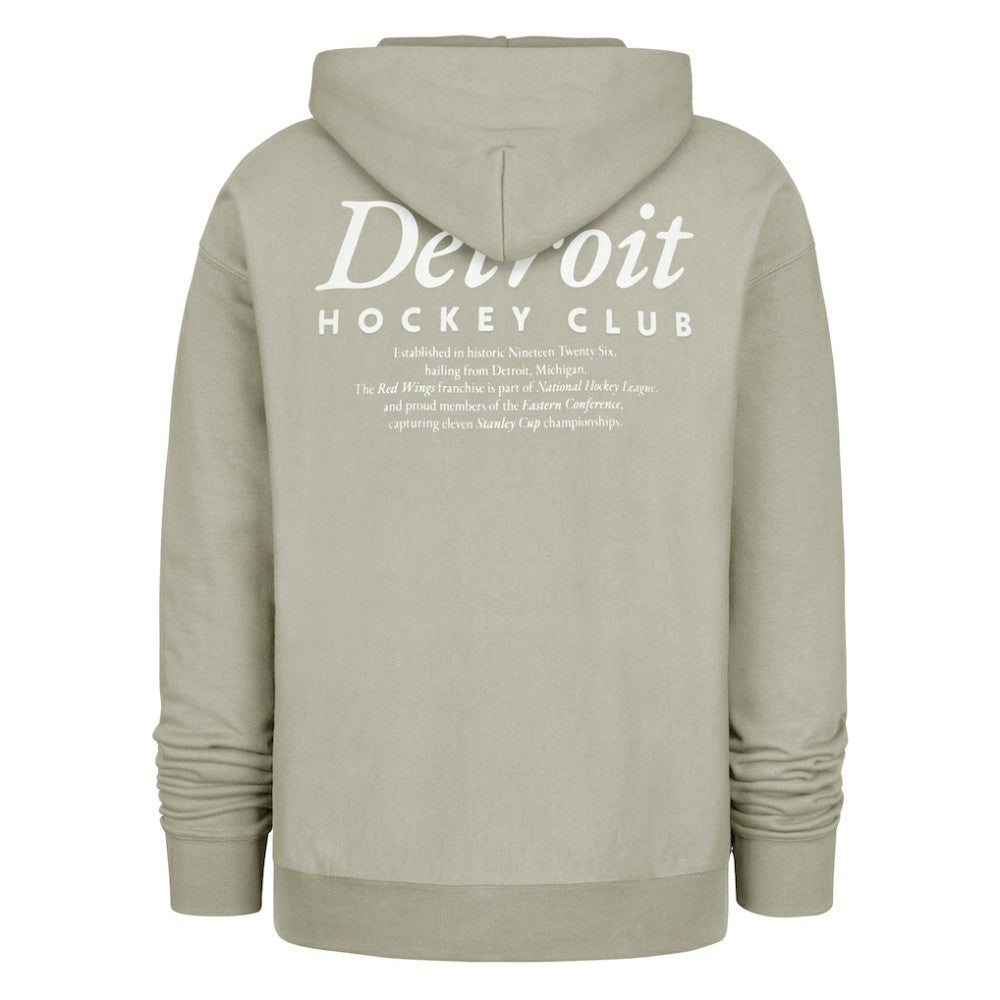 Detroit Red Wings '47  Foundation Pullover Hoodie Gray