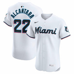 Sandy Alcantara Miami Marlins Home Elite Jersey White | Nike