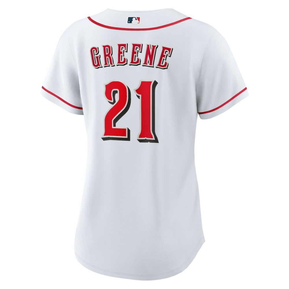 Hunter Greene Cincinnati Reds Women's Home Replica Jersey White | Nike
