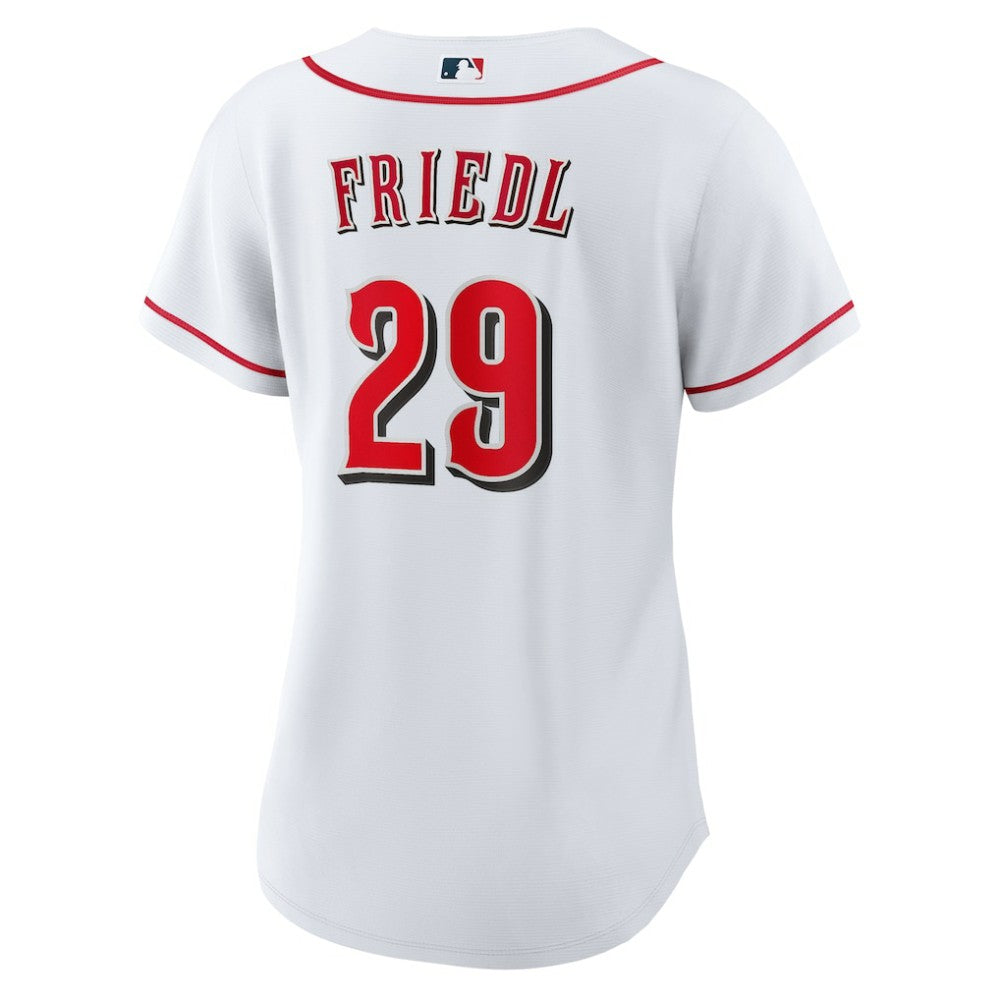 TJ Friedl Cincinnati Reds Women's Home Replica Jersey White | Nike