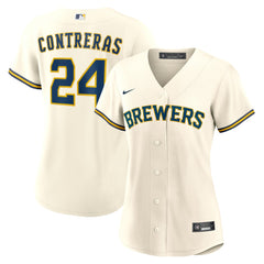 William Contreras Milwaukee Brewers Women's Home Replica Jersey Cream | Nike