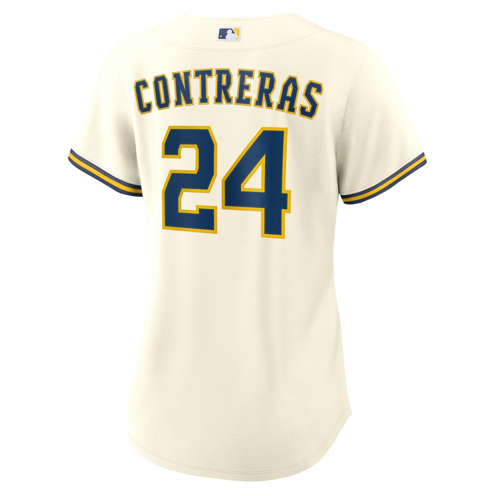 William Contreras Milwaukee Brewers Women's Home Replica Jersey Cream | Nike