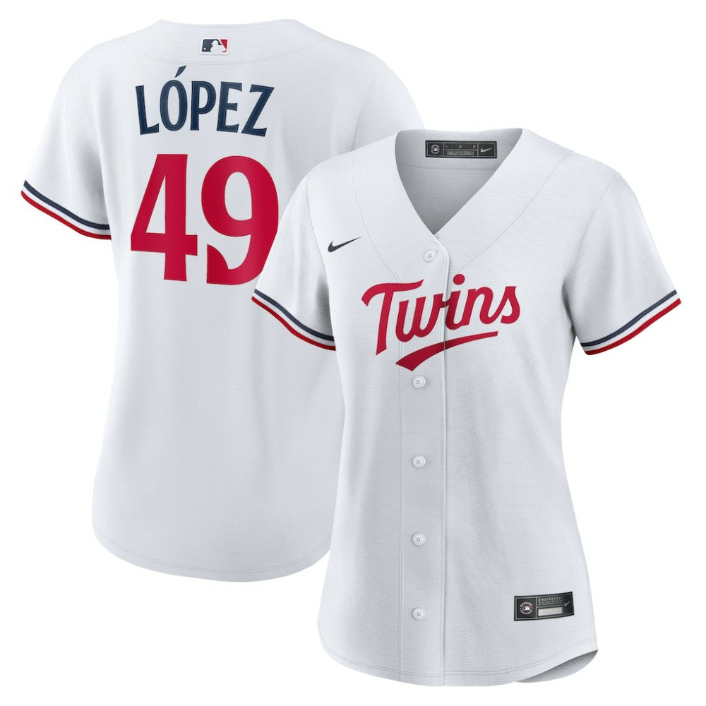 Pablo Lopez Minnesota Twins Women's Home Replica Jersey White | Nike